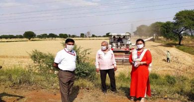 जबलपुर जिले में रबी फ़सलों की कटाई जारी