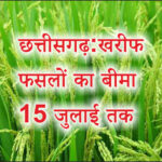 छत्तीसगढ़ : खरीफ फसलों का बीमा होगा 15 जुलाई तक