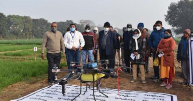 सिंजैंटा ने कृषि विश्वविद्यालय में किया ड्रोन से खरपतवारनाशी छिड़काव का प्रदर्शन