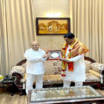 कर्नाटक के राज्यपाल श्री गहलोत से मध्यप्रदेश के कृषि मंत्री श्री पटेल की मुलाकात