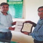 कृषि अभियांत्रिकी विशेषज्ञ श्री सोनी सम्मानित