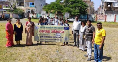 कृषि विज्ञान केन्द्र देवास द्वारा गांवों में स्वच्छता अभियान आयोजित