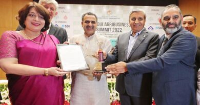 हरियाणा को मिला सर्वश्रेष्ठ राज्य कृषि व्यवसाय पुरस्कार-2022