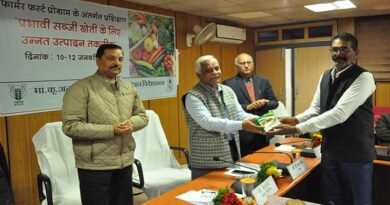 जबलपुर में सब्जी उत्पादन तकनीक पर प्रशिक्षण एवं सब्जी बीज वितरण संपन्न