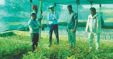 राजस्थान में जिला कलेक्टर श्री पोसवाल ने किया प्रगतिशील कृषक के फार्म का निरीक्षण