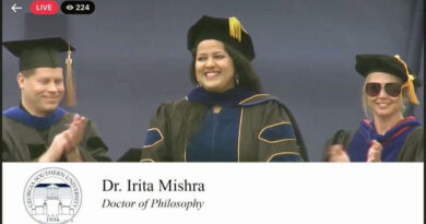 डॉ. इरीता मिश्रा को पीएचडी अवॉर्ड