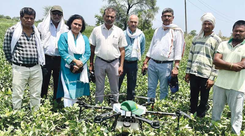 जबलपुर जिले में कृषि में ड्रोन का इस्तेमाल बढ़ा