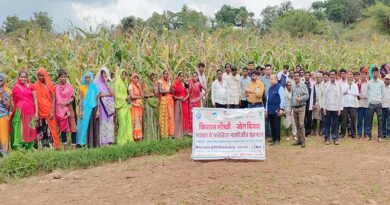 उदयपुर में मक्का पर फॉल आर्मीवार्म प्रबंधन पर किसानों को सलाह