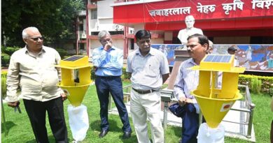 जबलपुर कृषि विश्वविद्यालय : प्राकृतिक, जैविक खेती के लिए तैयार किया सोलर लाइट ट्रेप