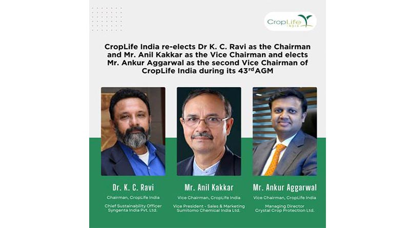 डॉ. रवि क्रॉपलाइफ इंडिया के चेयरमैन पुनरनिर्वाचित