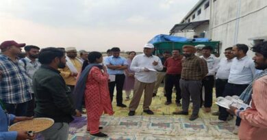 विदिशा जिले में उपार्जन कार्यो का केन्द्रीय दल ने लिया जायजा