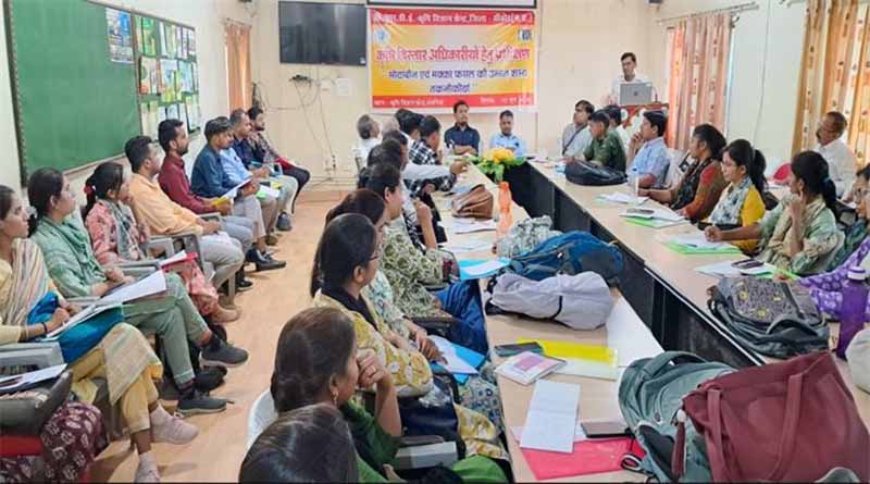सीहोर में सोयाबीन एवं मक्का की उन्नत तकनीक पर प्रशिक्षण आयोजित