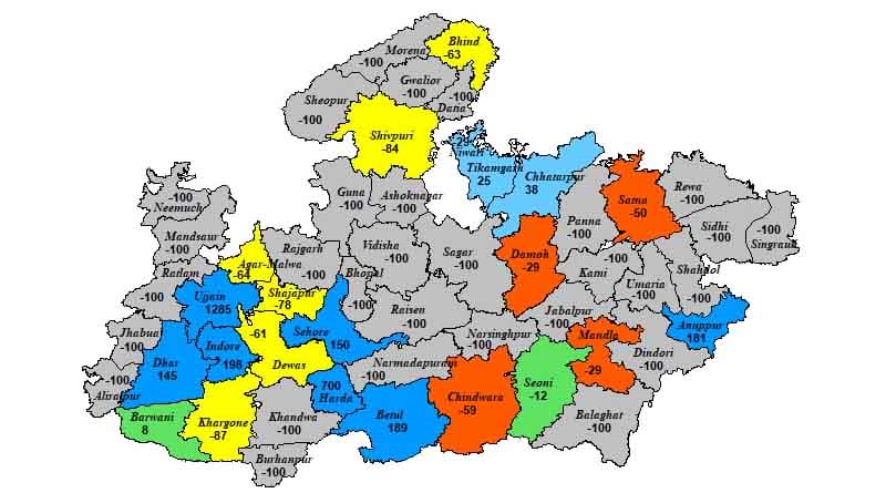  मध्यप्रदेश में मिलाजुला मौसम , हल्की वर्षा संभावित