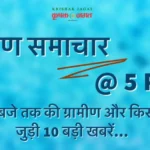 ग्रामीण समाचार@ 5.00 PM: सबसे बड़ा तिरंगा लहराएगा, भोपाल में I फसल बीमा I कपास उत्पादन I धान की नई किस्में