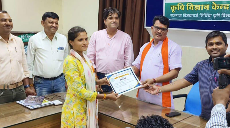 ग्रामीण स्वरोजगार पर केवीके में प्रशिक्षण