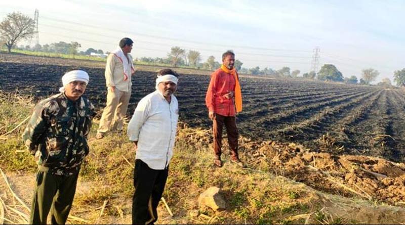 खेत में नरवाई जलाने पर 15 हज़ार दंड वसूला