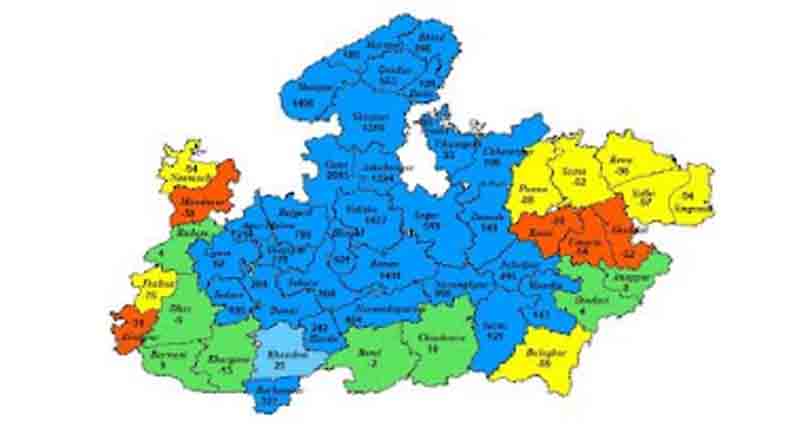 गुना और श्योपुरकलां जिलों में अत्यधिक भारी वर्षा का रेड अलर्ट जारी