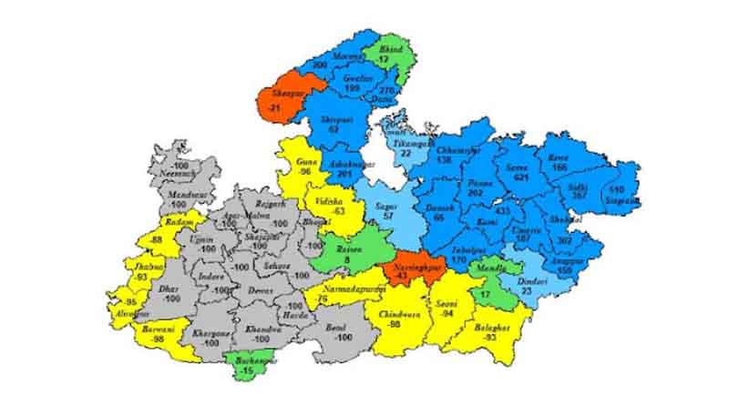 मध्य प्रदेश के 15 जिलों में अति भारी वर्षा की चेतावनी