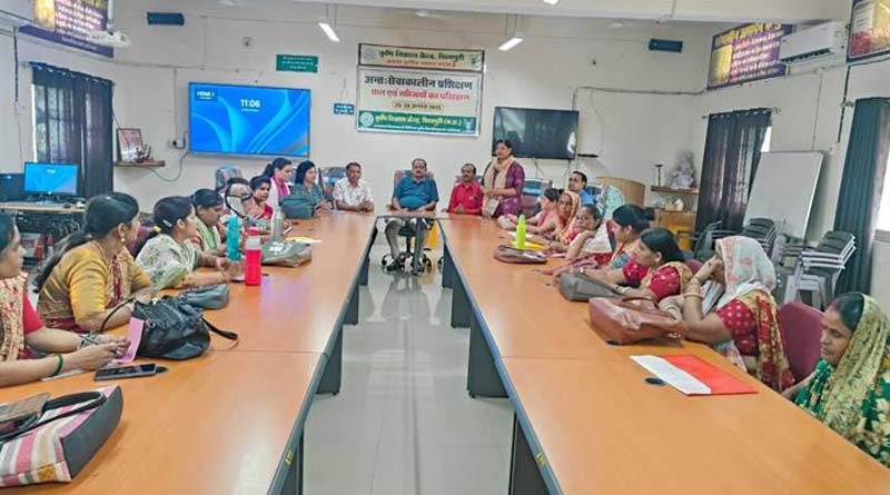 फल एवं सब्जियों के परिरक्षण पर अन्त: सेवाकालीन प्रशिक्षण आयोजित