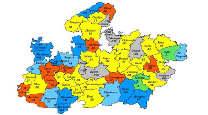 मध्यप्रदेश के 6 जिलों में भारी वर्षा का येलो अलर्ट