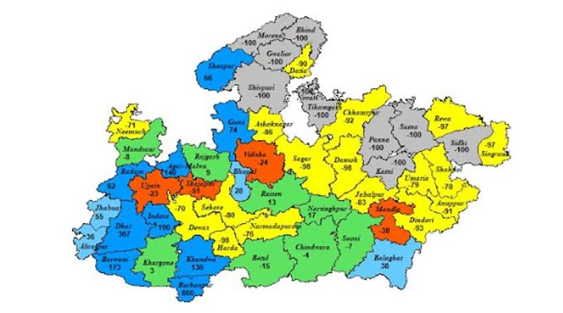 मध्यप्रदेश के 11 जिलों में भारी वर्षा की चेतावनी