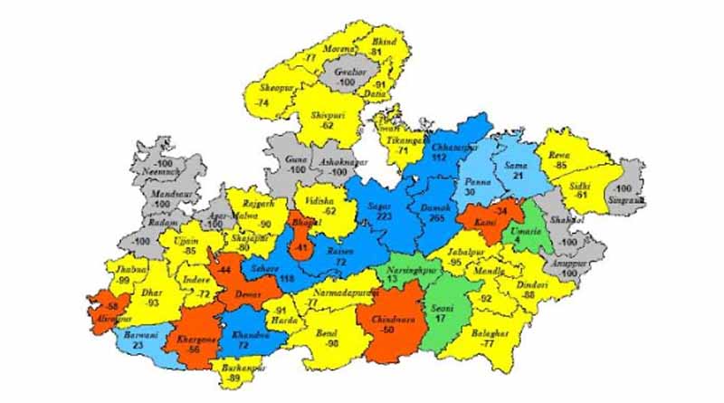 मध्यप्रदेश के 14 जिलों में भारी वर्षा का येलो अलर्ट जारी