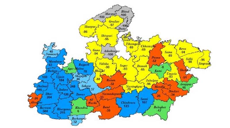 बैतूल, हरदा, बुरहानपुर, खंडवा, खरगोन और पांढुर्ना जिलों में अति भारी वर्षा की चेतावनी