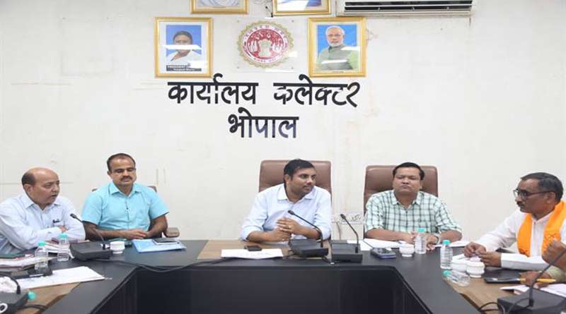 भोपाल कलेक्टर ने किसान संघ के साथ की बैठक