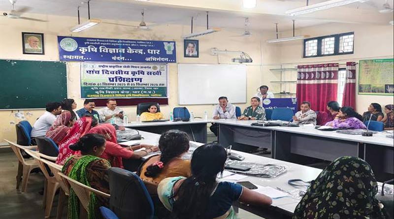 धार में प्राकृतिक खेती मिशन पर पांच दिवसीय प्रशिक्षण
