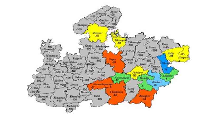 अनुपपुर, डिंडोरी, मंडला और बालाघाट जिलों में भारी वर्षा की संभावना