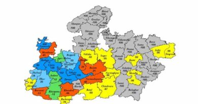 बैतूल, बुरहानपुर, खरगोन एवं बड़वानी जिलों में भारी वर्षा की संभावना