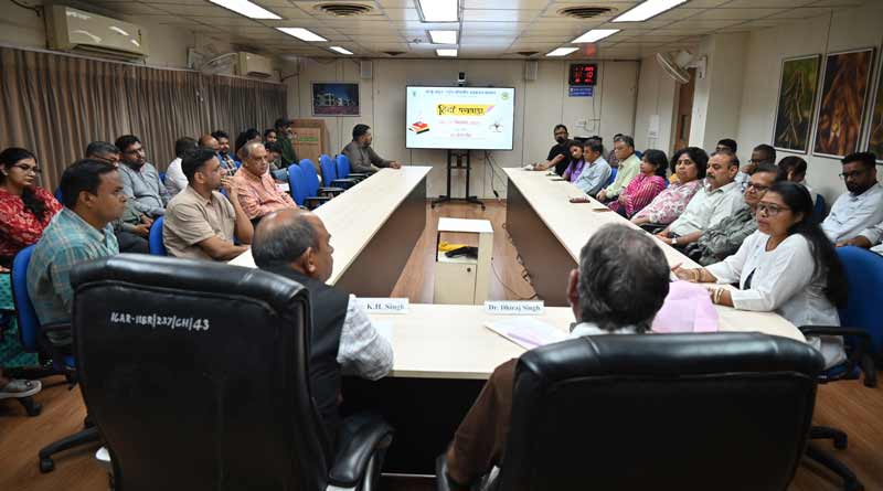 राष्ट्रीय सोयाबीन अनुसन्धान संस्थान में हुआ हिंदी पखवाड़े का उद्घाटन