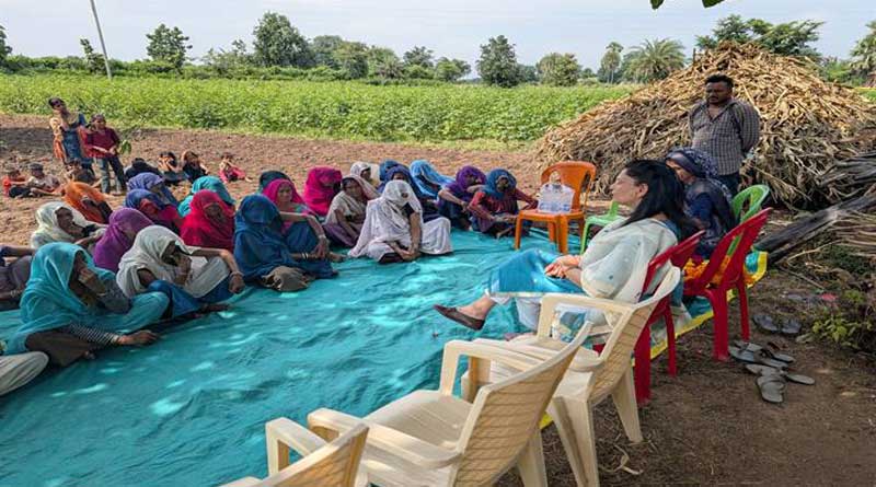 भावान्तर योजना के लिए खाटला बैठक आयोजित