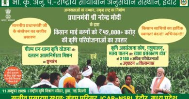 ‘दलहन आत्मनिर्भरता मिशन’ के शुभारंभ के वेबकास्ट का राष्ट्रीय सोयाबीन अनुसंधान संस्थान में आयोजन