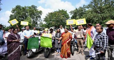 धार में सोयाबीन भावान्तर भुगतान प्रचार वाहन रैली निकाली