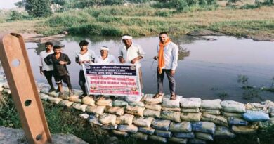 जल संरक्षण के लिए गांव - गांव में बन रही बोरी बंधान संरचनाएं