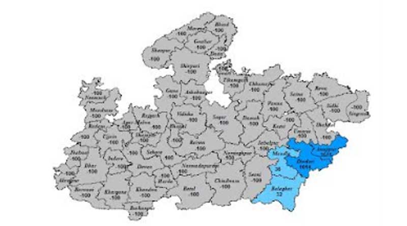 मध्यप्रदेश के 8 जिलों में हल्की वर्षा/बौछारें पड़ने की संभावना
