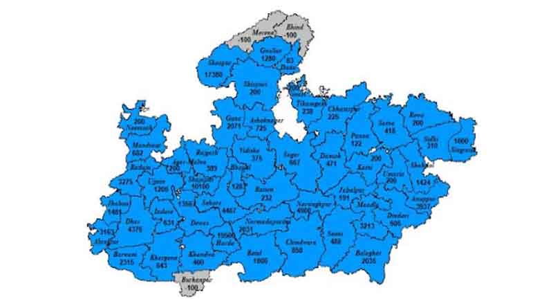 मध्यप्रदेश के 10 जिलों में भारी वर्षा की चेतावनी