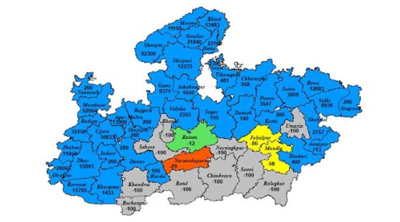 मध्यप्रदेश के 13 जिलों में भारी वर्षा का येलो अलर्ट जारी
