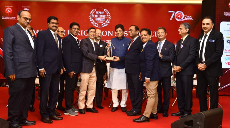 जैन इरिगेशन को निर्यात में सर्वश्रेष्ठ प्रदर्शन के लिए प्लेक्स काउंसिल से आठ पुरस्कार मिले