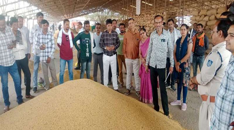 नरसिंहपुर जिले में 1457 किसानों ने 19 हज़ार क्विंटल सोयाबीन बेचा