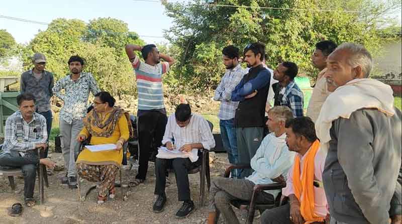 श्योपुर जिले में फसल क्षति सर्वे में तेजी