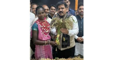 रायपुर : उपमुख्यमंत्री विजय शर्मा ने भारत की मिलेट्स क्वीन लहरी बाई बैगा को किया सम्मानित