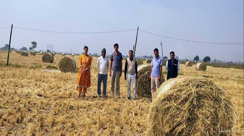 सीहोर में बेलर मशीन से हो रहा पराली प्रबंधन, खेतों की उर्वरा शक्ति भी बच रही