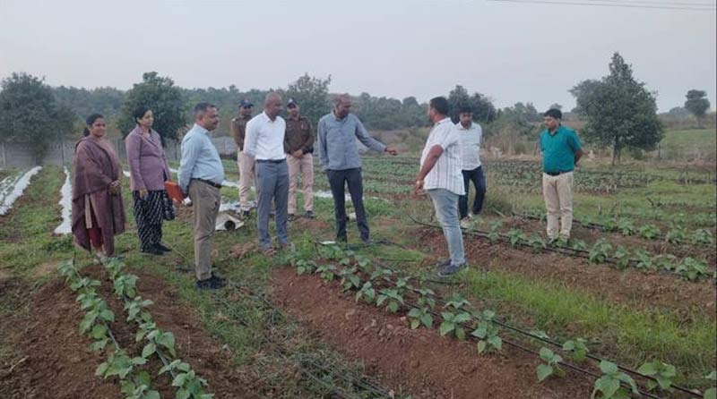 सीहोर: संभागायुक्त ने डेयरी यूनिट व स्ट्राबेरी–ड्रैगन फ्रूट खेती का किया निरीक्षण, किसानों को क्रॉप पैटर्न बदलने की दी सलाह