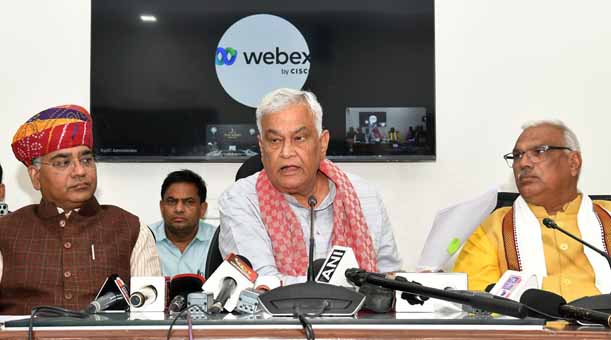 डूंगरी बांध से 1.25 लाख हेक्टेयर भूमि पर होगी सिंचाई, कृषि मंत्री किरोड़ी लाल बोले- परियोजना किसान हित में, भ्रमित न हो