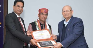 गेहलोत को मिला नवोन्मेषी किसान सम्मान