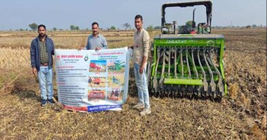 विदिशा के किसान को सब्सिडी पर मिला सुपर सीडर: नरवाई जलाए बिना 50 बीघा में बोई फसल, समय-लागत दोनों में बचत