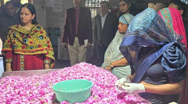 अजमेर में कृषि व्यवस्थाओं की समीक्षा: प्रमुख शासन सचिव ने CHC व एफपीओ का लिया जायज़ा, गुलाब आधारित मूल्य संवर्धन को सराहा 