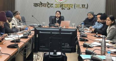 उपार्जन केन्द्रों में बारिश से धान की सुरक्षा करें - अनूपपुर प्रभारी कलेक्टर